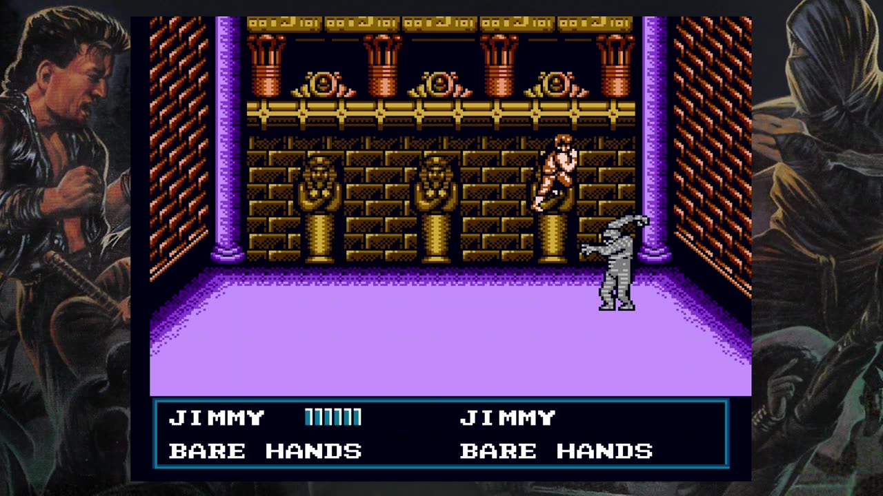 Double dragon nes 3 the sacred stones final stage.