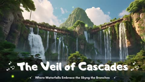 🌊✨ The Veil of Cascades: A Symphony of Falling Water & Echoing Dreams ✨🌫️🎶