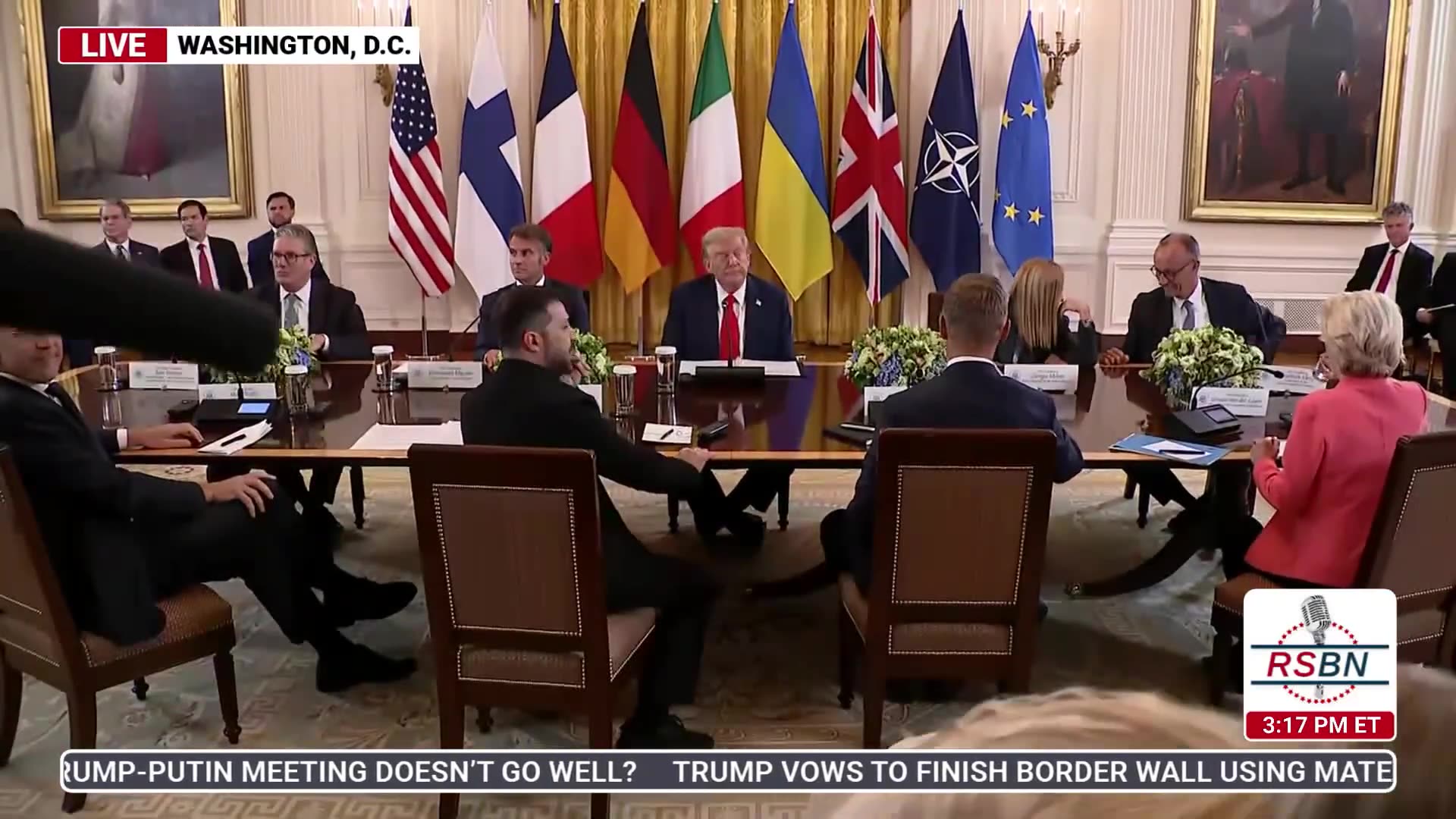 WATCH: President Trump Holds Multilateral Meeting with European Leaders - 8/18/25