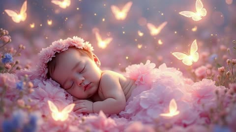 Butterfly Dreams Baby Sleep Music for Deep Sleep | CrystaVibeMusic