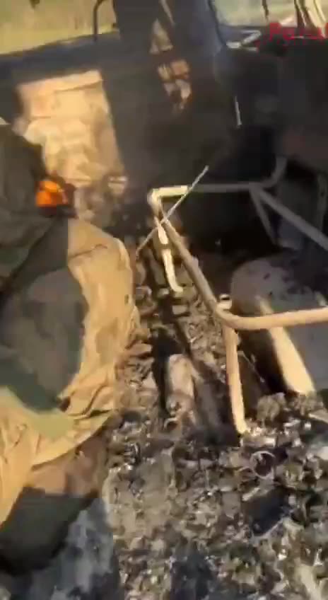 Russia's New Budget Transport Van Turns into Toxic Mess After Drone Strike