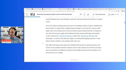 Why did Apple's credit-card partnership with Goldman Sachs fall apart?