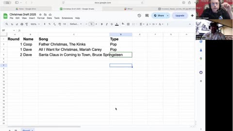 Christmas Music Playlist Draft: Mariah and Bruce