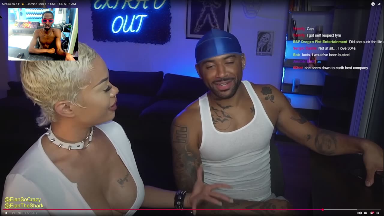 McQueen & P ⭐ Jasmine Banks REUNITE ON STREAM REACTION