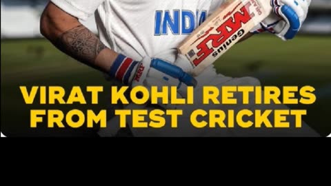 Indian Cricket Legend Virat Kohli retires from Test Cricket. Salute to King Kohli.