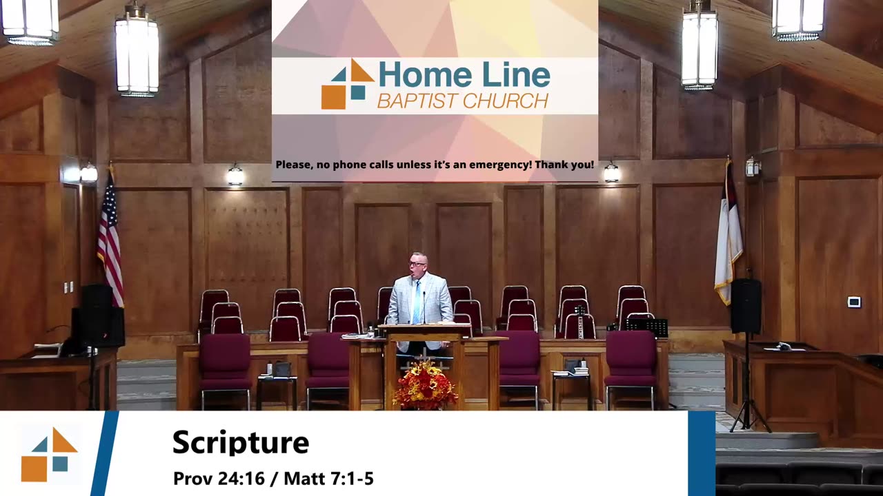 Pastor Robb Foreman // A Just Man Will Fall! // 11/02/25