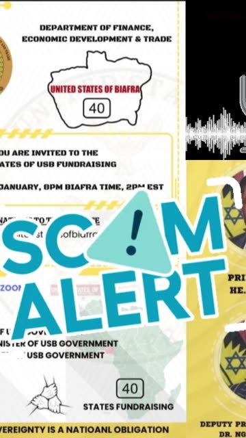 BEWARE OF SCAMMERS IN THE NAME OF IPOB OR USING NNAMDI KANU'S PHOTO