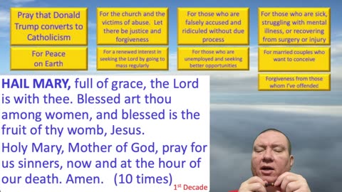 Mary's Daily Live Holy Rosary Prayer at 8:00 p.m. EDT 10/16/2025