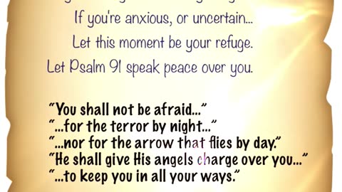 A Night Prayer for Peace & Protection Psalm 91 #scriptureexplained #bibleshorts #shortverse