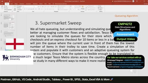 Student Work(Assessment) | CMP4272 Data Structures & Algorithms | BCU