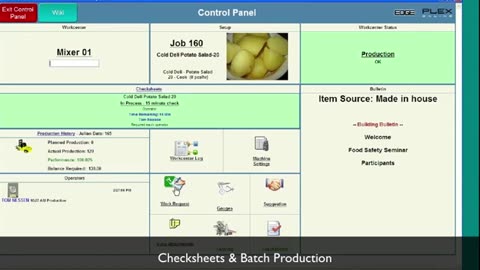 SCM201 - Gemach MOOC - Plex Manufacturing Cloud - Checksheets and Batch Production c. 2012