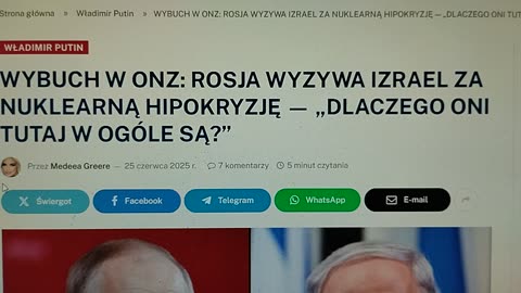 WYBUCH W ONZ: ROSJA WYZYWA IZRAEL ZA NUKLEARNĄ HIPOKRYZJĘ — „DLACZEGO ONI TUTAJ W OGÓLE SĄ?”