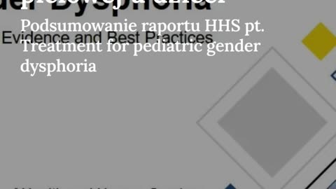Leczenie dysforii płciowej u dzieci