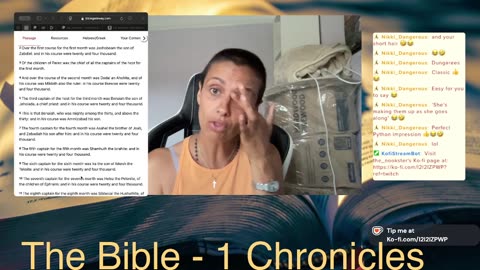 The Bible! 1 Chronicles 21 to 29