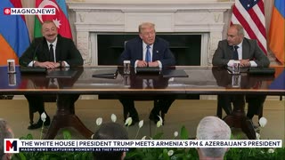 🇺🇸 President Trump meets with Armenia's PM & Azerbaijan's President at The White House [LIVE]