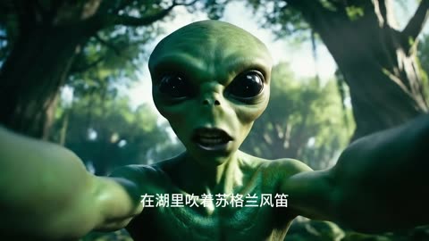 刚刚看到恐龙吹笛了 #恐龙 ＃尼斯湖水怪 #外星人#苏格兰风笛 #奇幻