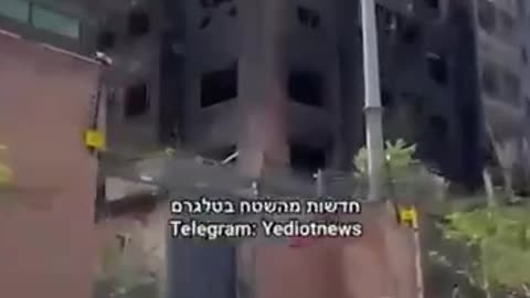 Documentation of an Iranian police station after the IDF bombing.