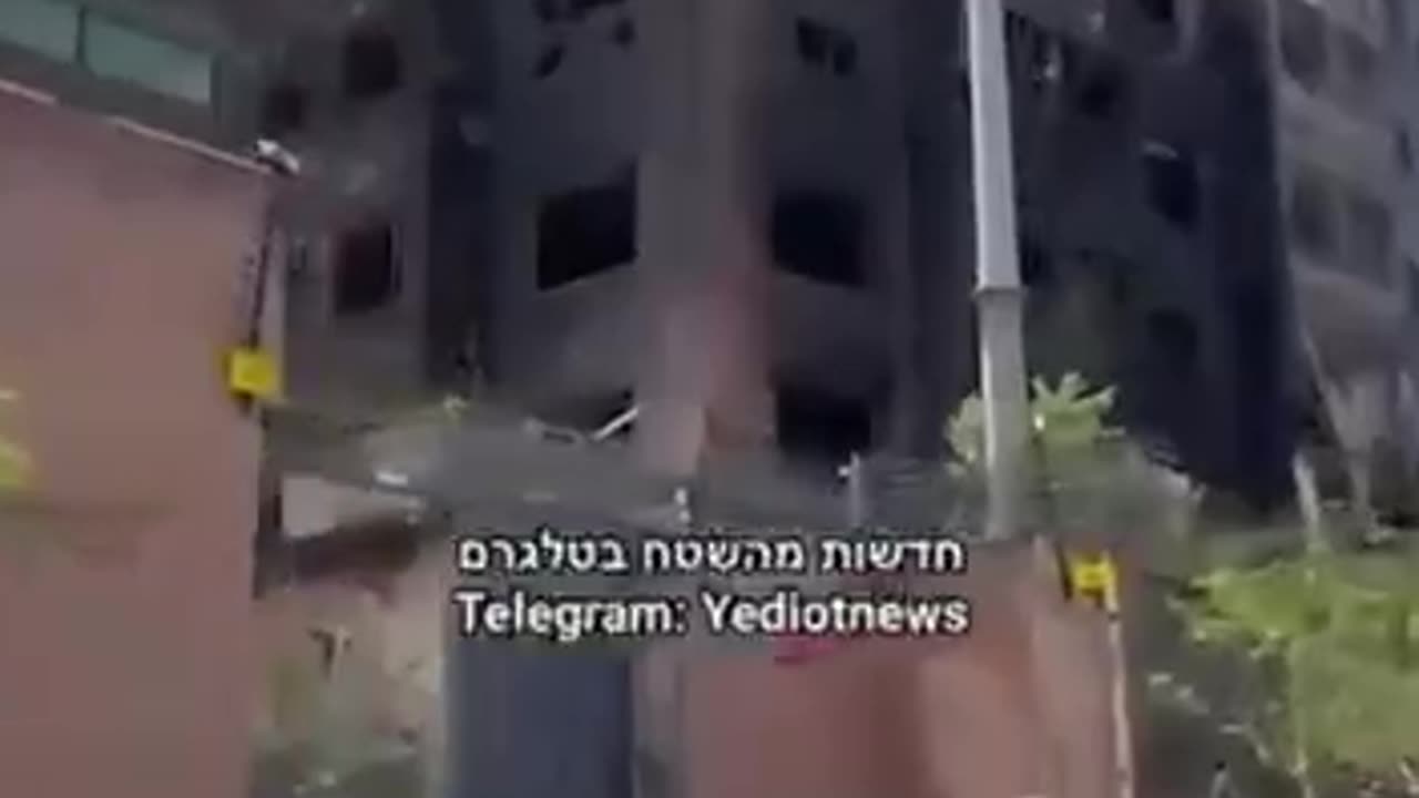 Documentation of an Iranian police station after the IDF bombing.