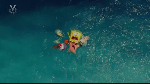 [Clip] Bob Esponja: Un Héroe Fuera del Agua | Burbuja lleva a Bob a la Superficie | Venevisión (🇻🇪)