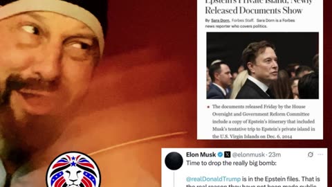 ELON CHUNKS TRUMP UNDER BUS & DOCS SHOW HE COMMUNICATED WITH EPSTEIN TO GO TO THE ISLAND LOL