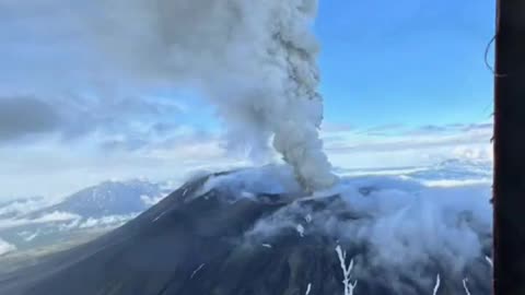 Massive eruption of Krasheninnikov Volcano after 460 years in Kamchatka, Russia