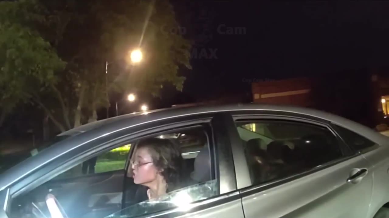 Freaks out after speeding ticket and follows the Sergeant back to station.