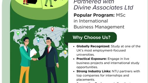 MSc International Business Management at NTU with Divine Associates Ltd