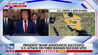 President Trump addresses the nation after striking Iranian nuclear facilities
