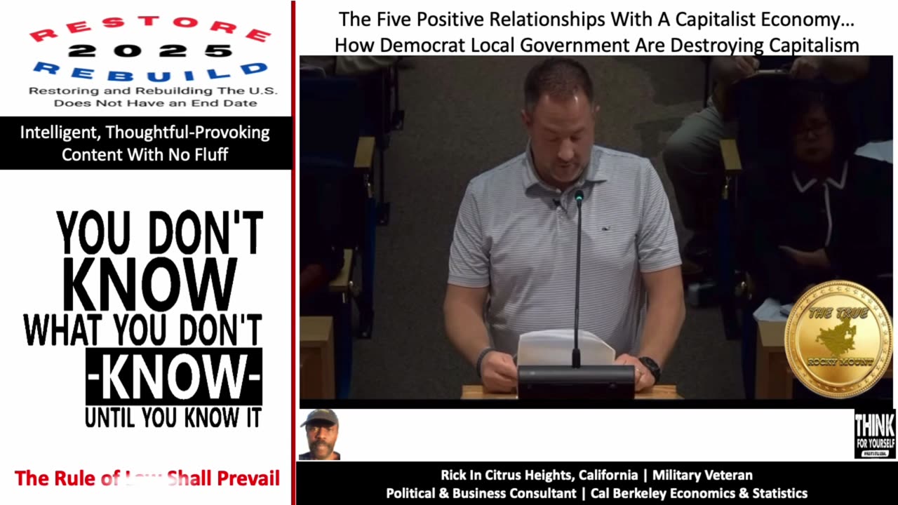 The Four Powerful Relationships In A Capitalist Economy… How Democrats Are Destroying Capitalism