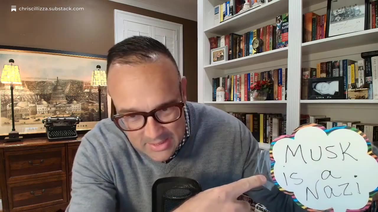 Chris Cillizza Says Elon Musk Hater Defaced His Tesla Part 1