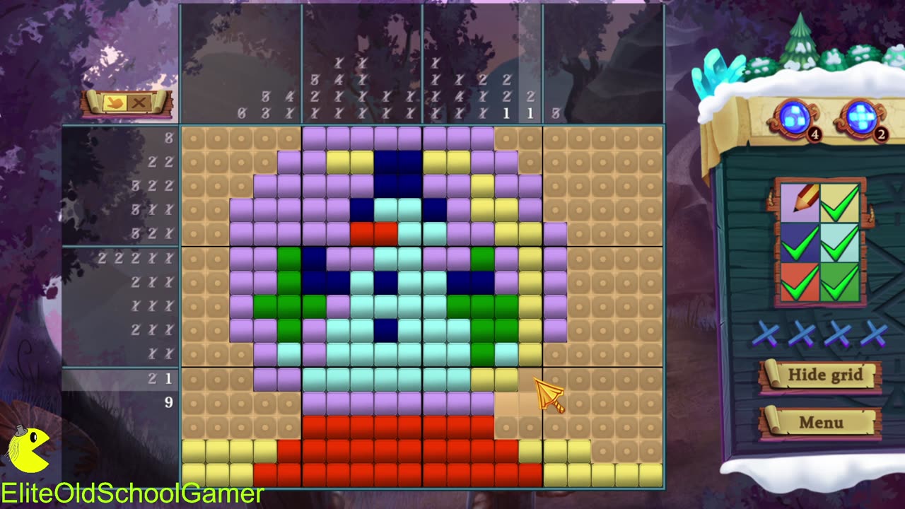 Adventure Mosaics Winter Holiday - Review and Walk-through - Level 24 - June 2025