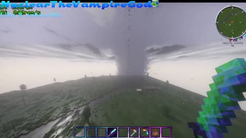 Minecraft Tornado with shaders