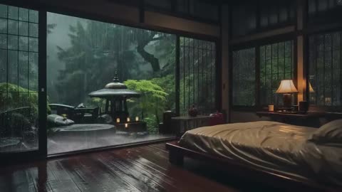 Rain Sounds for Deep Sleep + Soft Piano Music 🎹 | 3 Hours of Relaxing Sleep Music
