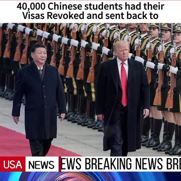40000 Chinese Students Sent Back From U.S