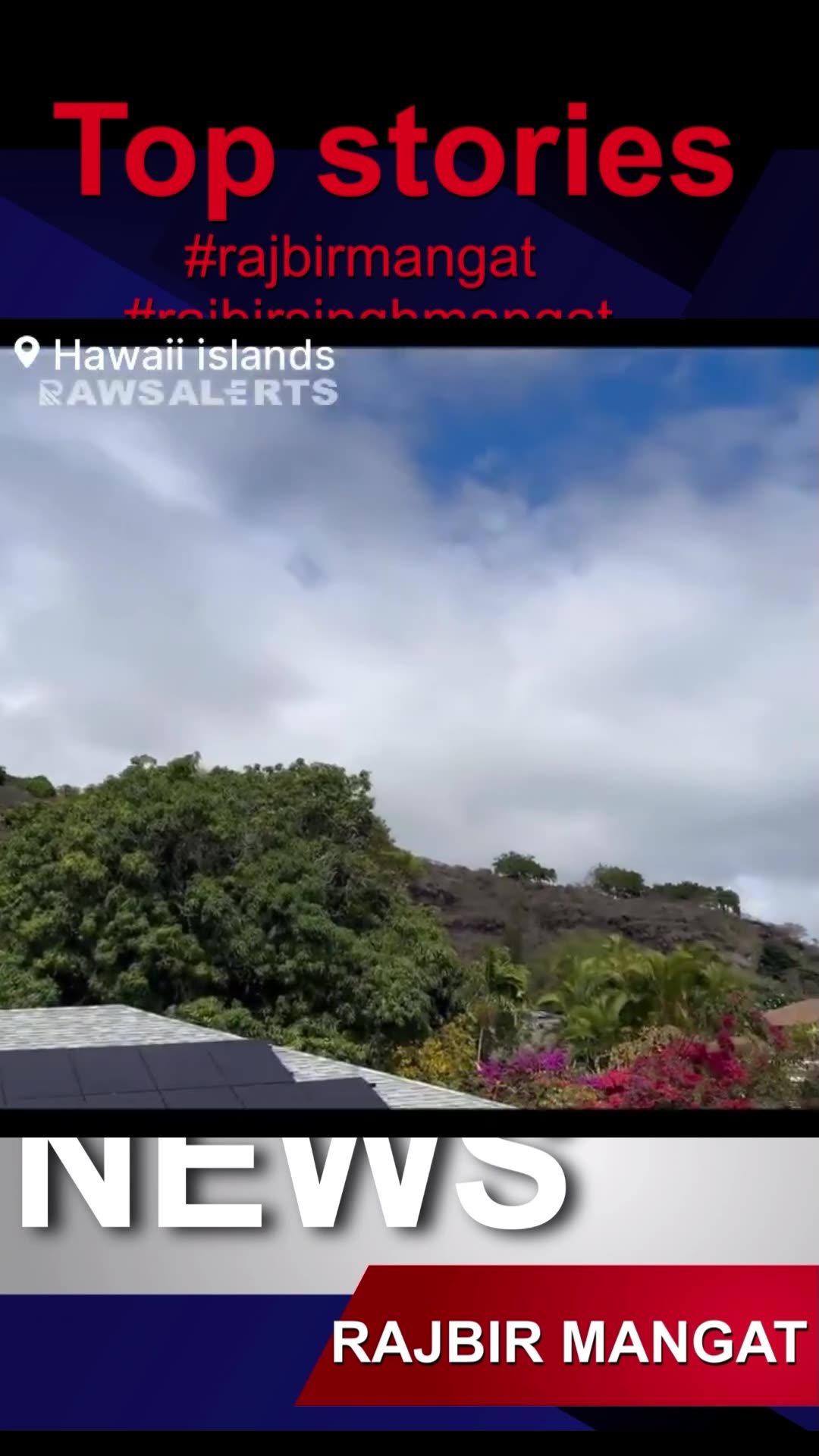 Hawaii and the entire West Coast of US is now under tsunami warning