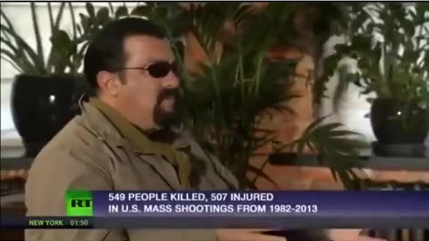 Steven Seagal: "Mass shootings are engineered by the government"