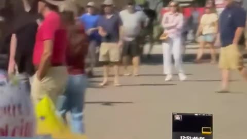 Video: Man arrested after trampling on Charlie Kirk memorial at Turning Point USA (TPUSA).