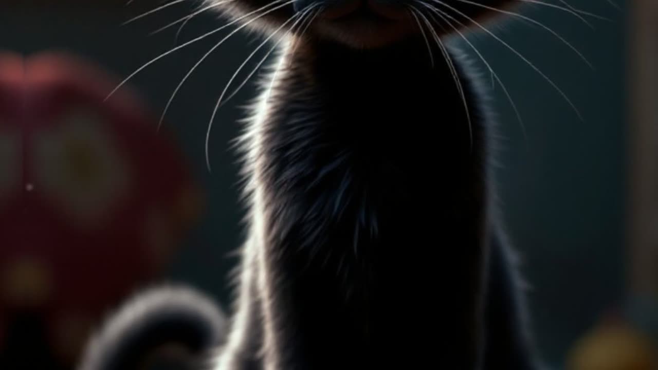 PLAYFULL KITTEN AND YARN