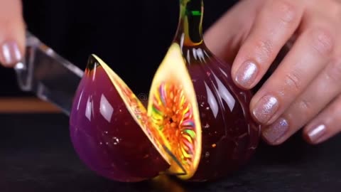 Neon Core Glass Fruits🧪👾🚨- -#asmr #aiasmr #surreal #oddlysat