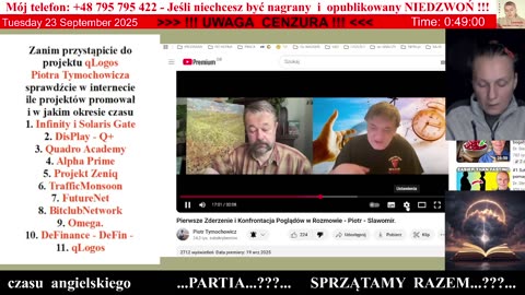 5133 - Piotr Tymochowicz i jego nienachalność intelektualna a kosmos 👮‍♀️ - 23.09.2025