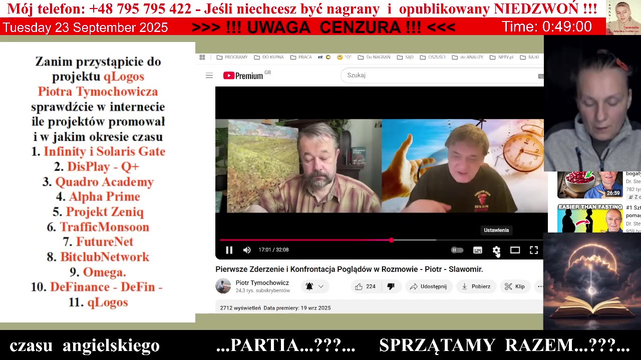 5133 - Piotr Tymochowicz i jego nienachalność intelektualna a kosmos 👮‍♀️ - 23.09.2025