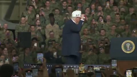 President Trump makes a stop to visit our Troops in Japan