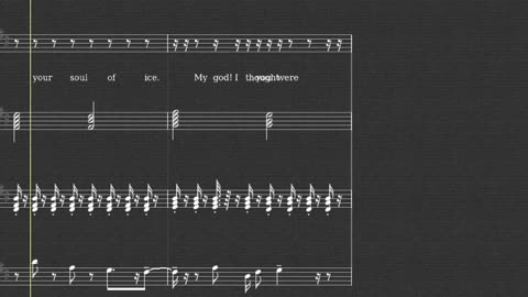 WHAM.Last Christmas vocals + synths notation