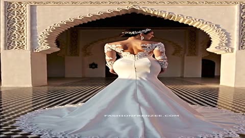 Princess bridal dress with pearl-embroidered trains that whisper luxury 👑🔮