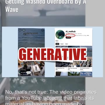 Fact Check: FAKE Video Does Not Document 'Eliteists' On Yacht At Sea Washed Overboard By Wave