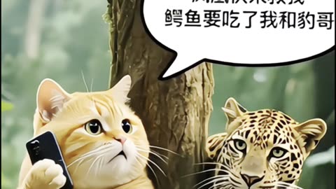 Ai animated Cat funny video #pets #funny #wildlife #cat #shorts