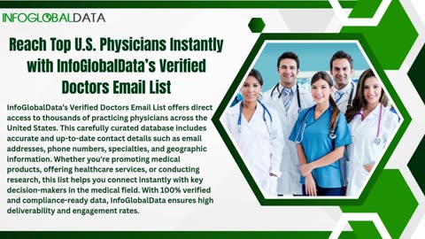 Everything You Need to Know About a Doctors Email List – InfoGlobalData