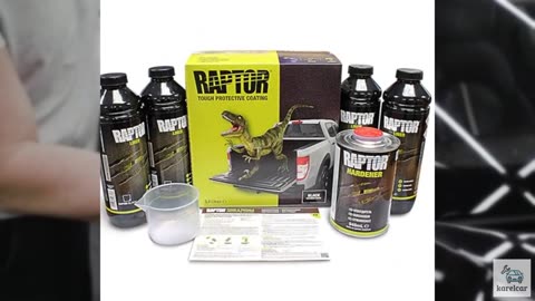 Raptor Black Urethane Spray-On Truck Bed Liner Kit, Protective Paint with Spray