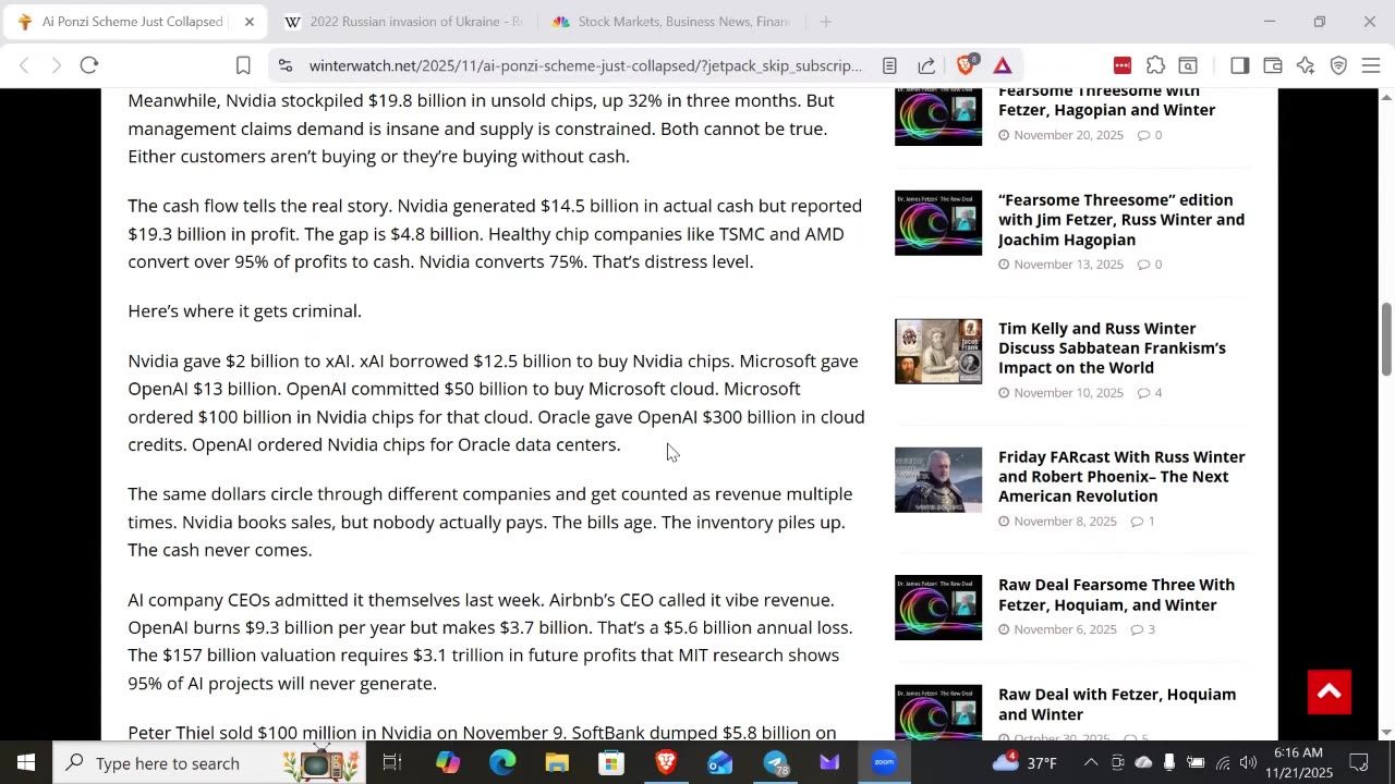 Breaking News! The AI Ponzi Scheme is Collapsing!