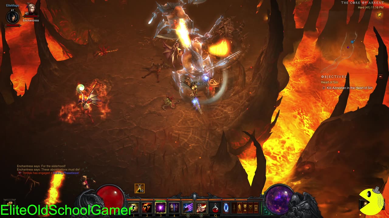 Diablo 3 - Sorceress Walk-through - Act III - Levels 40-42 - Kill Azmodan - April 2025